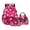 Pink and Black - Panda Cherry Blossom, variant on DISNIMO 3PCS Backpack Set with Lunch Box and Pencil Case, Jumping Spider Printed Girls Schoolbag for Preschool Primary Junior High, Large Lightweight Student Backpack Travel Daypack