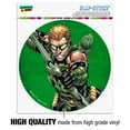 thumbnail image 3 of Justice League Green Arrow Character Automotive Car Window Locker Circle Bumper Sticker, 3 of 7