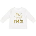 thumbnail image 3 of Inktastic 3rd Birthday Unicorn Girls Long Sleeve Toddler T-Shirt, 3 of 5