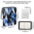 thumbnail image 3 of ALAZA Artistic Triangle Geometry Trading Card Binder 4 Pocket Cards Collection Album 400 Folder Holder, 3 of 6