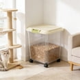 thumbnail image 1 of Large Capacity Pet Food Storage Container Designed For Dog Food With Rolling Wheels For Convenient Mobility Ideal For All Dog Breeds, 1 of 6