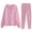Pink, variant on Womens Sweatsuit 2 Piece Zipper Hoodie Coat with Long Sweatpants Pocket Warm Casual Lightweight Jogging Sets Outfits