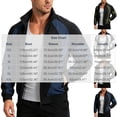 thumbnail image 3 of LYSMORA Men's Color Block Track Jacket Stand Collar Full Zip Outerwear Side Pocket Athletic Windbreaker Coat, 3 of 5
