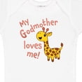 thumbnail image 4 of Inktastic My Godmother Loves Me- Cute Giraffe Boys or Girls Baby Bodysuit, 4 of 5