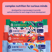 Cerebelly Organic Smart Bar, for Toddlers, Strawberry Beet, 5 Count