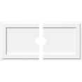 thumbnail image 1 of Ekena Millwork CMP38X19RE2-04000 4 in. ID x 13,25 in. Rectangle Architectural Grade Médaillon de Plafond Contemporain PVC - 2 Pièces, 1 of 4