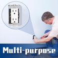 thumbnail image 3 of DECOHS 30 Pcs Wall Plate Spacer- Metal Flush Fit Device Leveling Plates- Receptacle Spacers Shims Leveler for Fixing Walls Electrical Outlet Electrical Boxes, 3 of 7
