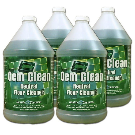 Gem Clean - a neutral floor cleaner concentrate - 4 gallon case