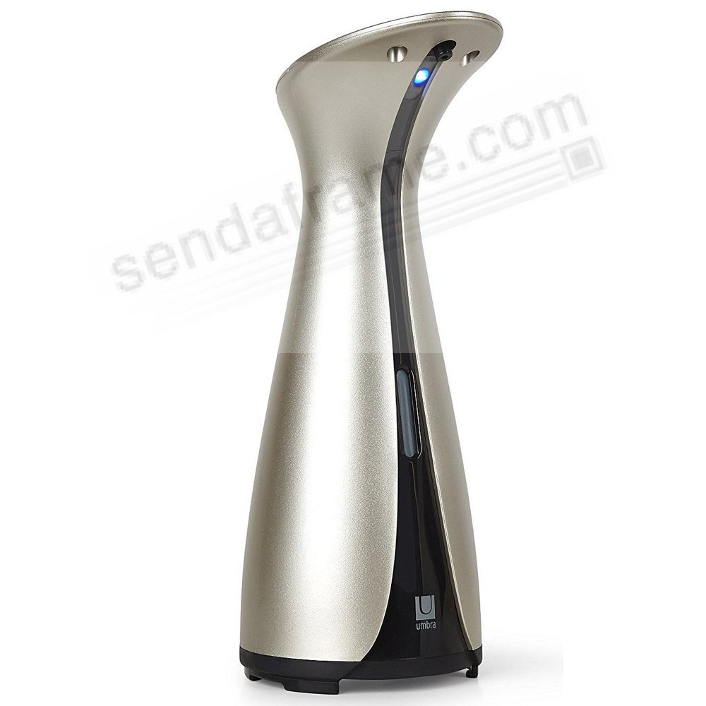 The OTTO AUTO SOAP DISPENSER NICKEL Black by Umbra