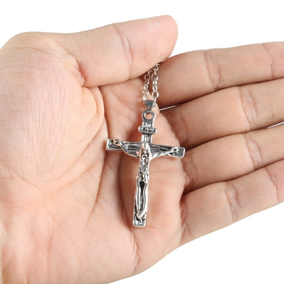 YIEMEEN Stylish Religious Crosses Pendant Necklace Stylish Christian Crosses Necklace Suitable for Youth and Devout Individuals