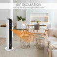 thumbnail image 4 of HOMCOM Ceramic Tower Heater W/ Remote Control, Built-in Timer Oscillation, 4 of 10