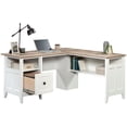 thumbnail image 4 of Pemberly Row Engineered Wood L-Shaped Computer Desk in Glacier White, 4 of 16