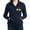 Navy, variant on CafePress - Ukrainian Flag With Fist Sweatshirt - Women's Zip Hoodie