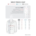 thumbnail image 6 of Hat and Beyond Mens Soft-Brushed Double Button Peacoat with Detachable Bib and Fashion Zipper, 6 of 6