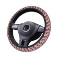thumbnail image 4 of Steering Wheel Cover, Red Rose Flowers Cute Car Steering Wheel Cover for Women Men, Anti-Slip Soft Aesthetic Auto Car Wheel Cover for Truck Trailer SUV Car Decor 15in, 4 of 7