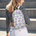 thumbnail image 5 of Disketp Sea Turtles print Canvas Backpack Lightweight Travel Daypack Student Rucksack Laptop Backpack-Medium, 5 of 5