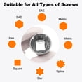 thumbnail image 6 of Uxcell 12 Points Socket 3/8" Drive 15mm Metric Shallow Impact Socket, 6 of 7
