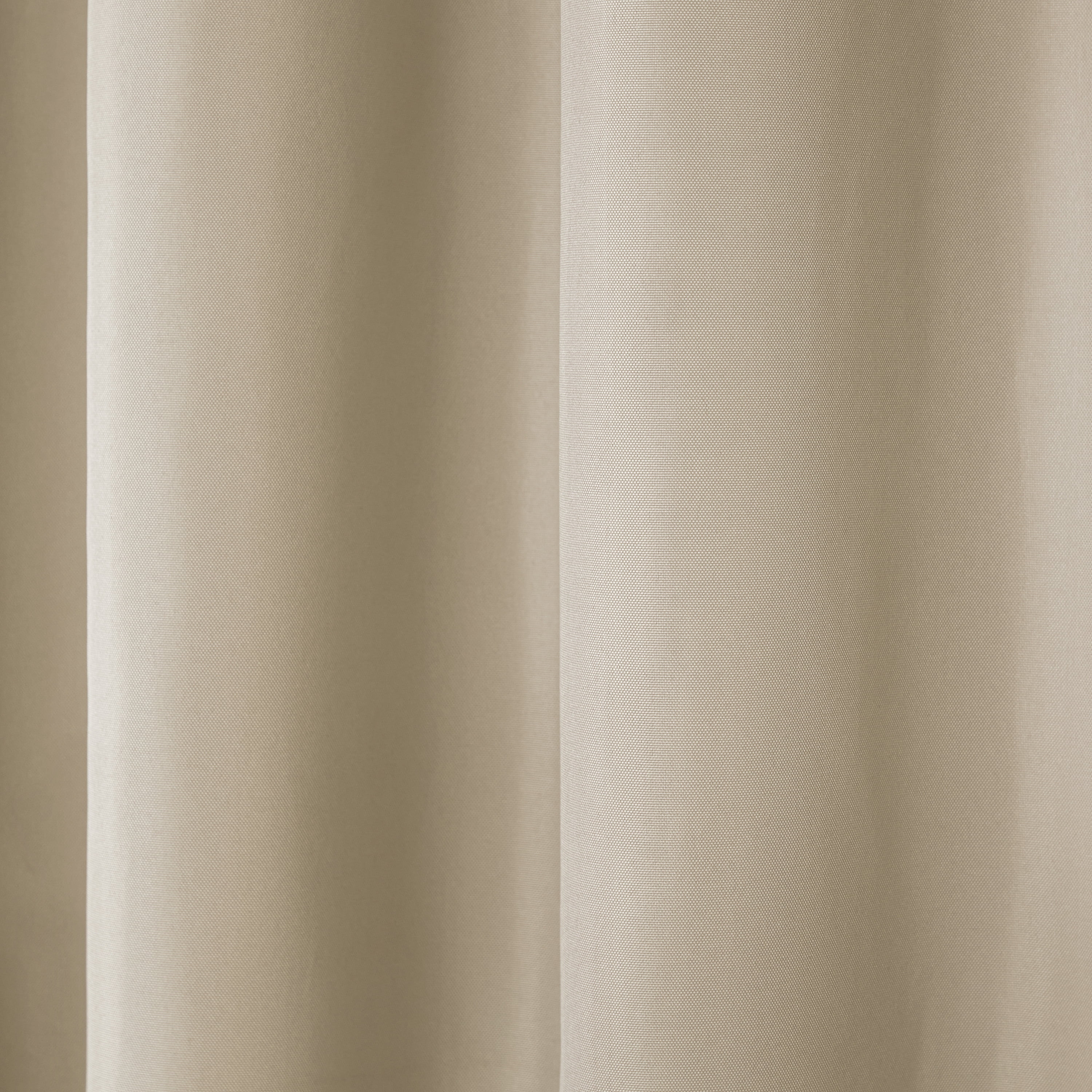 TOWN & COUNTRY BASICS Cabana Solid Heavyweight Indoor Outdoor Curtains, Light Filtering Opacity with Grommet Top, Water Repellent, 2-Pack Set, 54"x96", Taupe