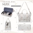 thumbnail image 2 of Gynky Travel Duffle Bag for Women Floral Weekender Bags with Shoe Compartment Carry on Overnight Bag Gym Tote Duffel Bag with Wet Pocket Hospital Bags for Travel Essentials, 2 of 9