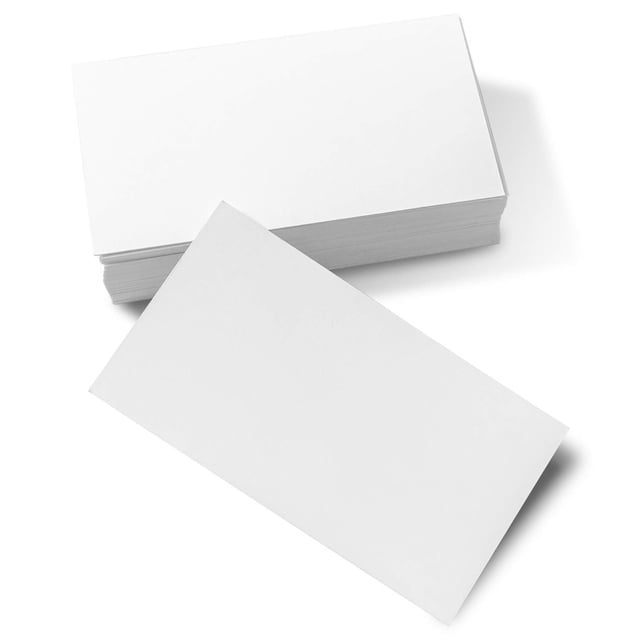 Tarjetas de presentación en blanco, superlisas, color blanco, 216 g/m², 500 unidades