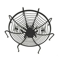 HongHeng Spider Web Halloween Candy Bowl Halloween Decorations Indoor Table Desk Home Decor Haunted House Trick Or Treat Party Supplies Favors Basket Candy Dish Plastic