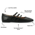 thumbnail image 3 of Journee Collection Womens Darlin Tru Comfort Foam Multi Strap Square Toe Flats, 3 of 7