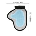thumbnail image 3 of Nebwoak Dog Deshedding Gloves, Pet Grooming Gloves with Silicone Teeth, Easy Clean Breathable Mesh, Ergonomic No-Slip Wrist for Dogs Cats Shedding Season Home Care, 3 of 6