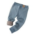 thumbnail image 2 of CQONEPT Girl's Sherpa Fleece Sweatpants Cotton Skinny Leg Jogger Pant Warm Casual Soft Trendy Pants Gray 100, 2 of 6