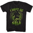 thumbnail image 1 of Leprechaun Je Me Veux Or Noir T-Shirt pour Adulte, 1 of 2