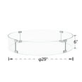thumbnail image 5 of COSIEST Outdoor Fire Pit Glass Wind Guard, Round, 29x5.5 inches, 5 of 5