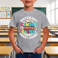 thumbnail image 2 of MEZZALL Kindergarten Hello School I Come Children Short Sleeve O-Neck First Day At School T-Shirts Nursery Graduation T Shirts Versatile Toddler Blouses Tops, 2 of 4