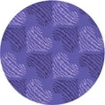 thumbnail image 1 of Ahgly Company Indoor Round Patterned Purple Amethyst Purple Area Rugs, 6' Round, 1 of 6
