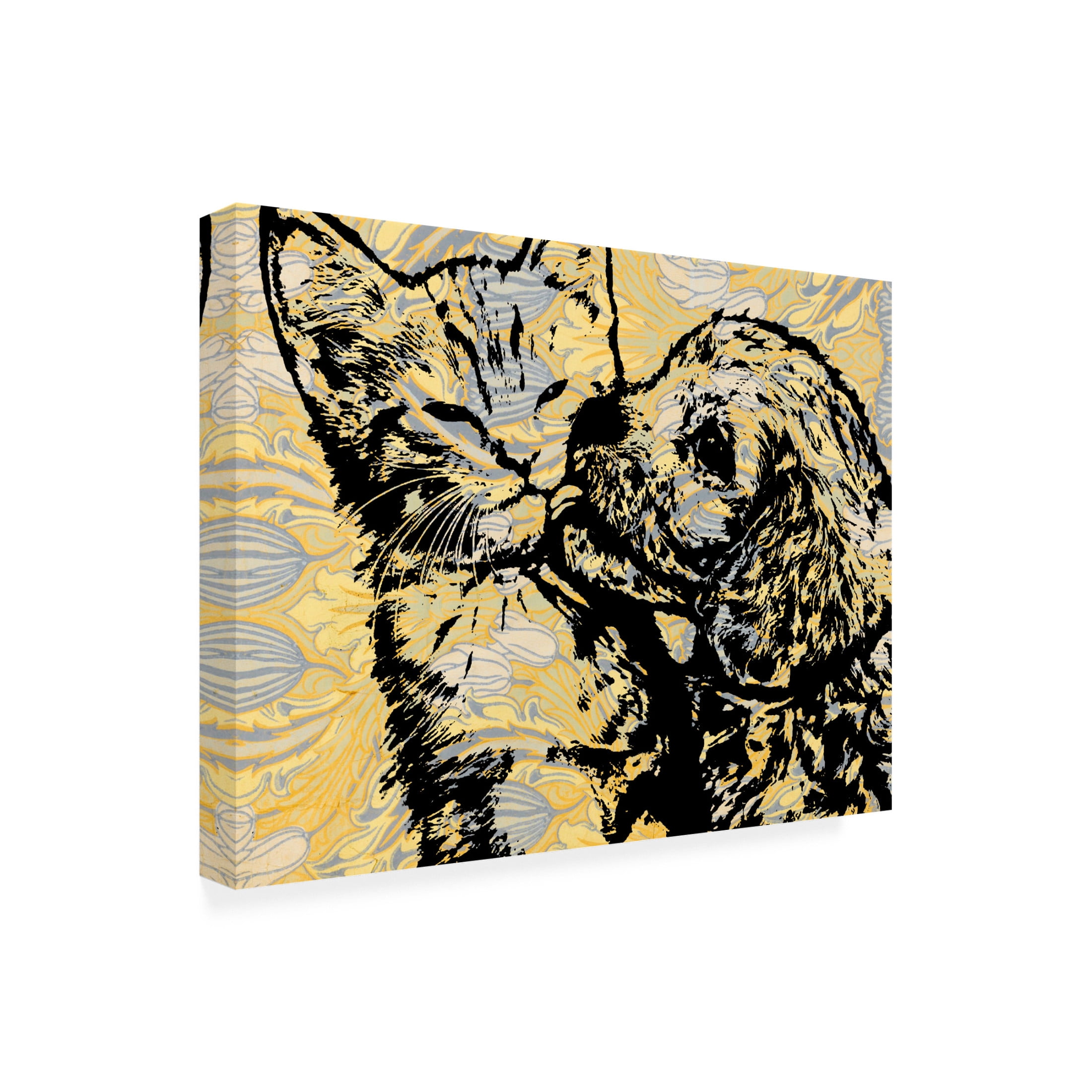 Canvas Wall Art - Dean Russo 'Kinda Love' Wall Art for Living Room, Bedroom, or Office Décor by Trademark Fine Art - 24 x 18 Inches