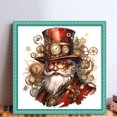 thumbnail image 2 of Hilo Algodón Ecológico Bordado Punto Cruz Hombre Steampunk Con 11CT 40x40cm, 2 of 9