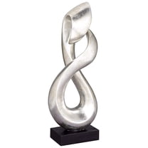 Open Infinity 24 1/2" High Silver Finish Modern Sculpture
