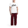 thumbnail image 5 of CafePress - Cat Music Men's Light Pajamas - Men's Light Loose Fit Cotton Pajama Set, 5 of 7