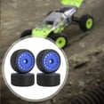 thumbnail image 6 of 4 Pieces Tire Wheel RC Wheel Rims Nylon Hex Hub Lightweight Design for 1/28 RC Car Crawler Enthusiasts, 6 of 8