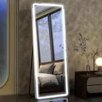 Full-Length Mirror (64"x21") with LED Lights, Dimming & 3-Color Lighting