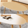 thumbnail image 4 of Mesa de Centro para Sala Mesa Auxiliar Mesas Laterales Recibidor Mesitas Lateral Coffee Table Minimalista Pequeña la Moderna Madera Mesa Decorativa Oficina y Hogar 100 * 48 * 42cm (Blanco), 4 of 7