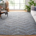 thumbnail image 2 of SAFAVIEH Metro Lilibeth Geometric Striped Area Rug, Blue/Black, 8' x 10', 2 of 8