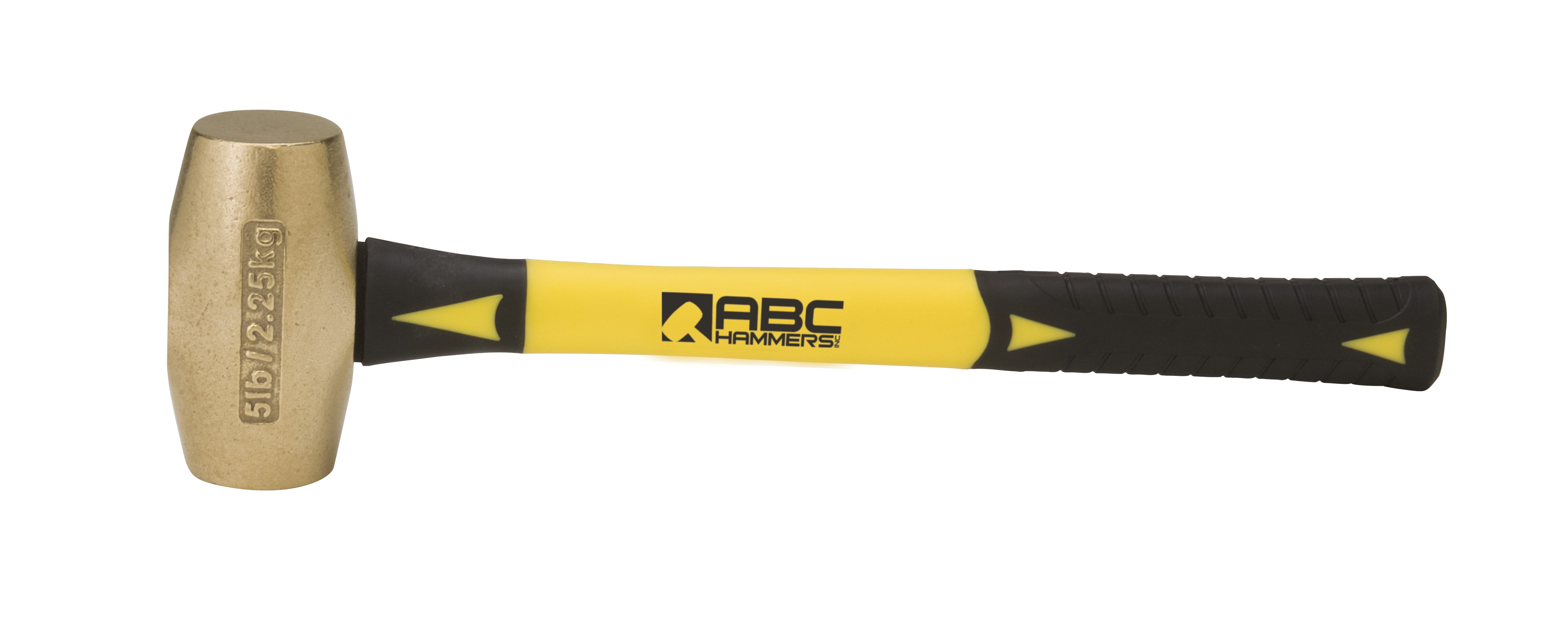 ABC Hammers ABC1BW Brass Hammer with 10Inch Wood Handle, 1Pound