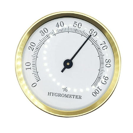 

Sardfxul Indoor Wall Hanging Mini Round Pointer Hygrometer Monitor Mechanical High Precision Humidity Meter Gauge Moisture Measurement No Battery Needed