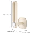 thumbnail image 2 of ADDHAT 2Ud Gancho Adhesivo Beige Para Colgar Sombreros Bolsos Y Accesorios En Pared, 2 of 8