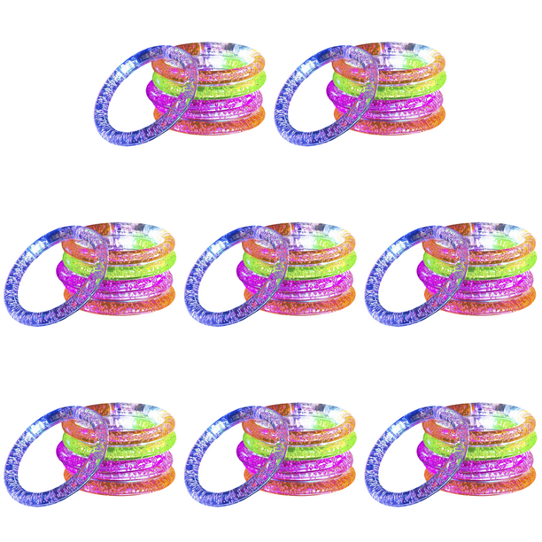 Pulseras Con Navideña Suministros para Fiestas Carnaval LED para Y Adultos (6 Unidades)