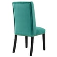thumbnail image 5 of Modway Baron Performance Velvet Dining Chairs - Set of 2 in Teal, 5 of 9