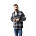 thumbnail image 6 of Men's Heat Holders Heatweaver Lined Fleece Shirt Jacket Color: Crimson Black Size: XXL, 6 of 9