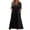 Black, variant on Nmnitkp Summer Dresses for Women Casual V Neck Short Sleeve Button Maxi Dress Solid Color Eyelet Oversize Womens Dresses for Daily Wear S-3XL