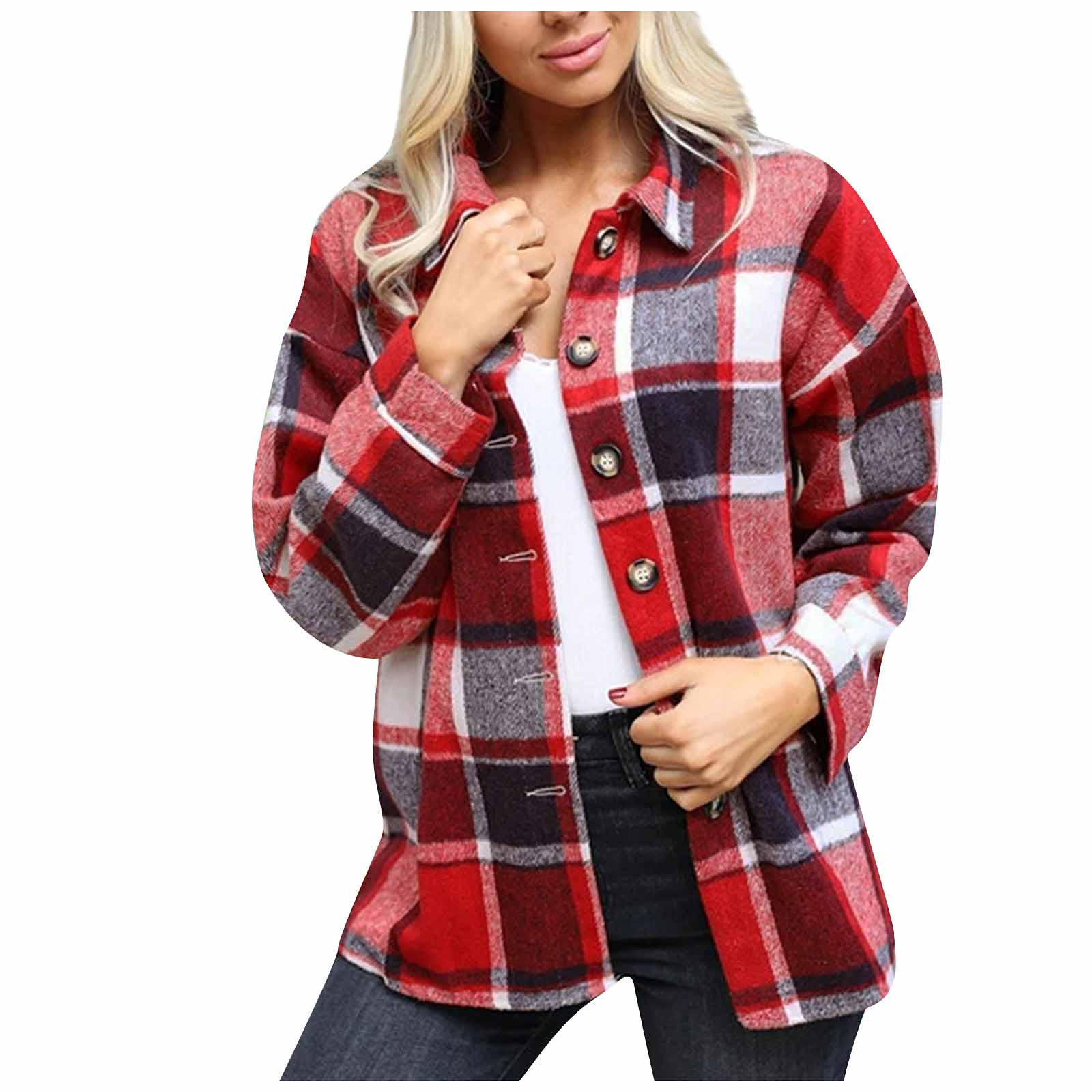 red flannel coat womens