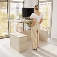 thumbnail image 2 of Stratus 72W Standing Desk with File Cabinet in Natural Elm - Engineered Wood, 2 of 8