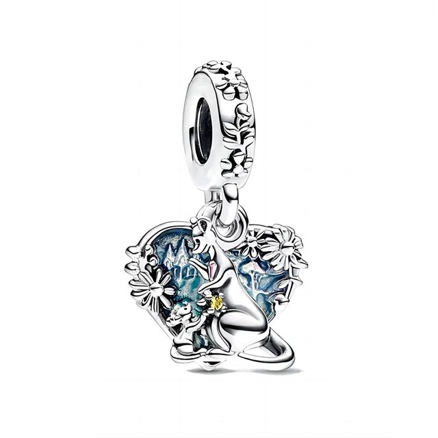 Disney 100 ° aniversario Mickey Minnie Charms Fit Original Pandora Charms pulseras y brazalete colgante joyería Berloque